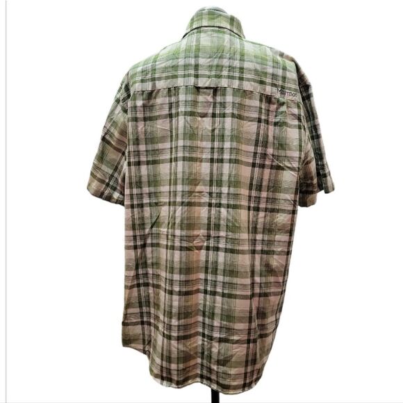 Marmot Riggs Button Down Shirt Cilantro Green - Picture 5 of 5